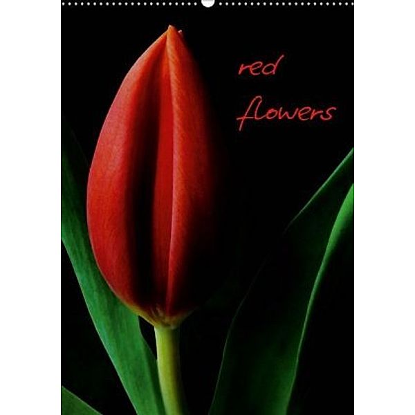 red flowers (Wandkalender 2020 DIN A2 hoch), Anja Otto