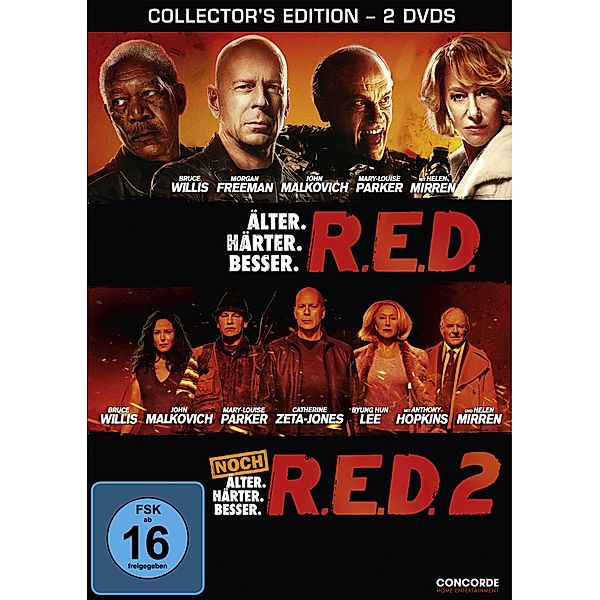 RED / RED 2, R.E.D, R.E.D2 Coll.ED, 2dvd