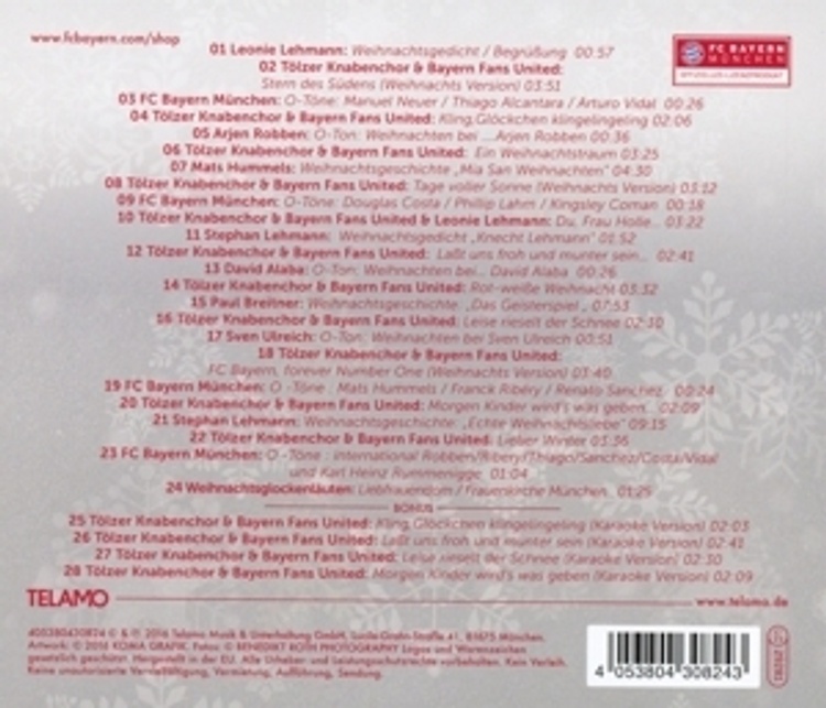 Red White Xmas Das Fc Bayern Munchen Weihnachtsalbum Von Diverse Interpreten Weltbild De