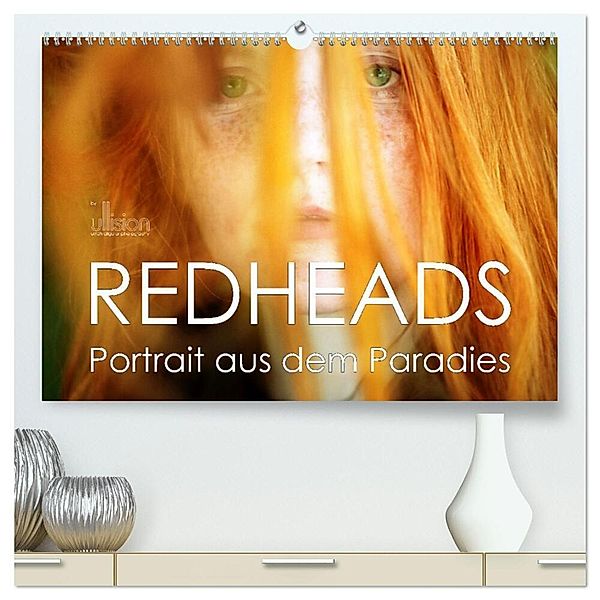 REDHEADS - Portrait aus dem Paradies (hochwertiger Premium Wandkalender 2024 DIN A2 quer), Kunstdruck in Hochglanz, Ulrich Allgaier (Ullision)