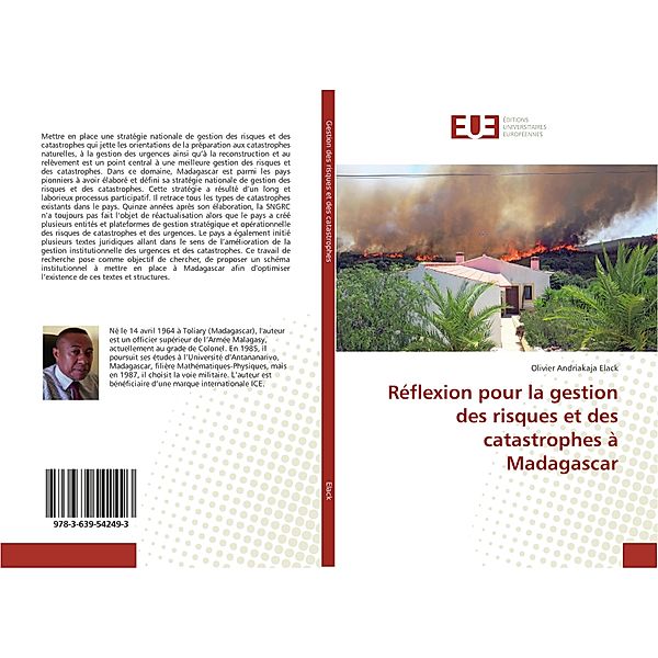 Réflexion pour la gestion des risques et des catastrophes à Madagascar, Olivier Andriakaja Elack