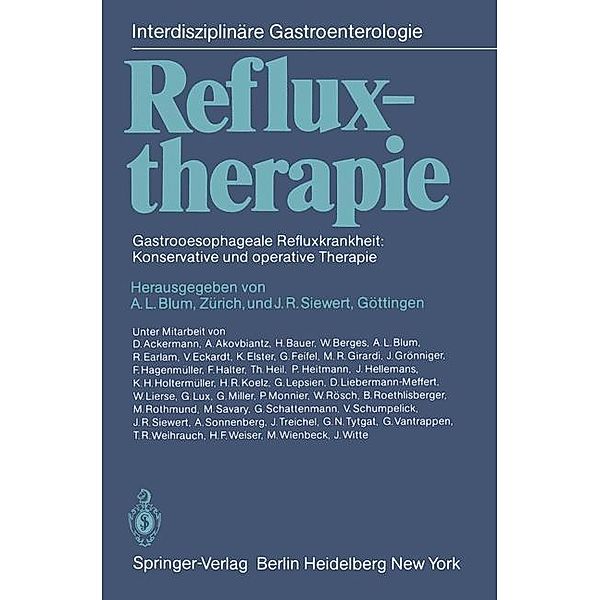 Refluxtherapie / Interdisziplinäre Gastroenterologie