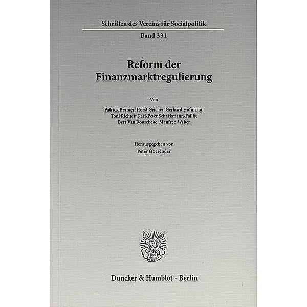 Reform der Finanzmarktregulierung.
