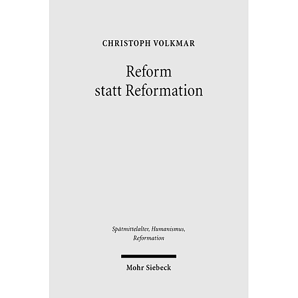 Reform statt Reformation, Christoph Volkmar
