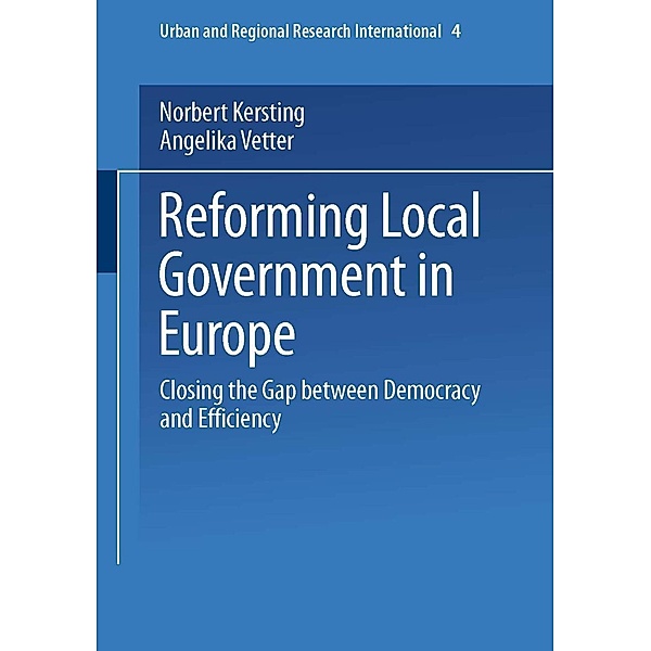 Reforming Local Government in Europe / Urban and Regional Research International Bd.4