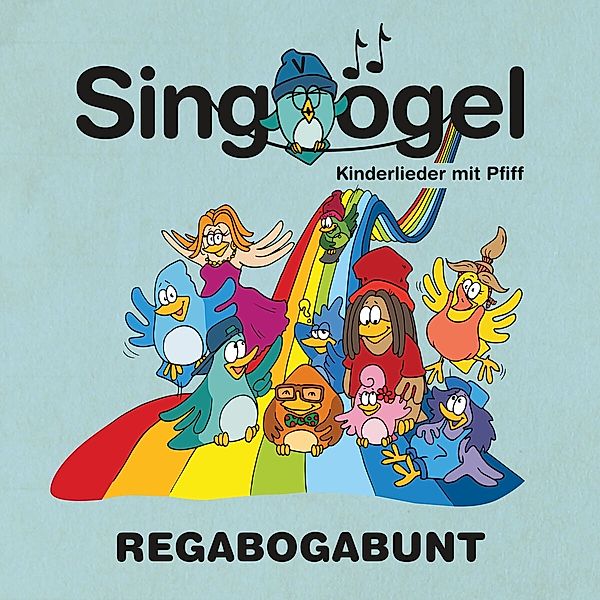 Regabogabunt, Singvögel