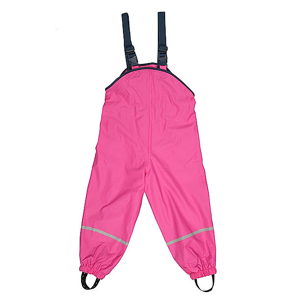 Playshoes Regen-Hose REGENSPASS mit Trägern gefüttert in pink