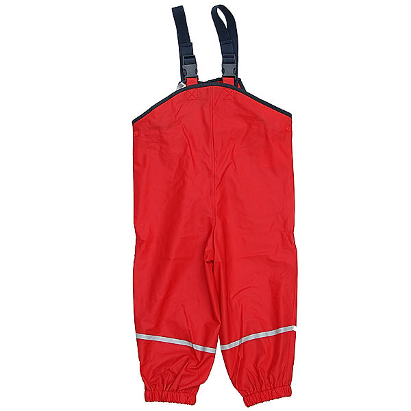 Playshoes Regen-Latzhose BASIC in rot (Größe: 128)