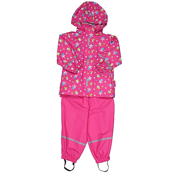 Playshoes Regen-Set STERNE in pink