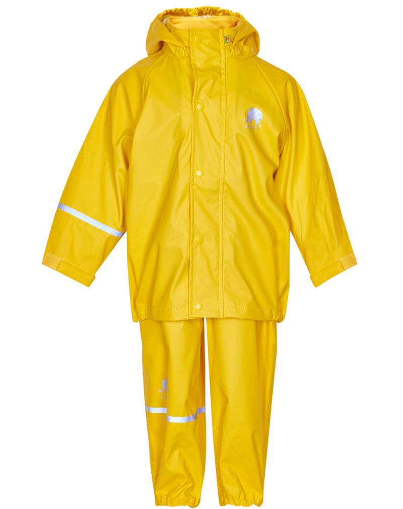 Regenanzug 2-teilig mit Kapuze in gelb kaufen | tausendkind.de