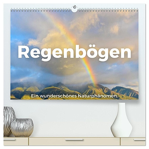Regenbögen - Ein wunderschönes Naturphänomen. (hochwertiger Premium Wandkalender 2025 DIN A2 quer), Kunstdruck in Hochglanz, Calvendo, M. Scott