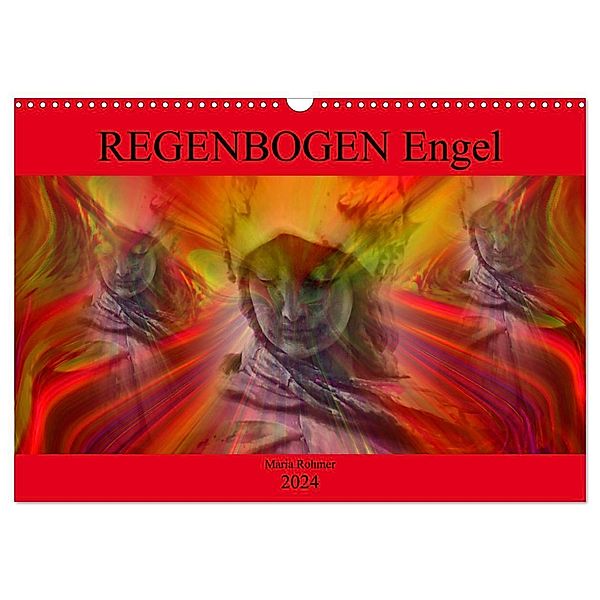 REGENBOGEN Engel (Wandkalender 2024 DIN A3 quer), CALVENDO Monatskalender, Maria Rohmer