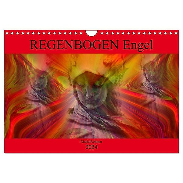 REGENBOGEN Engel (Wandkalender 2024 DIN A4 quer), CALVENDO Monatskalender, Maria Rohmer