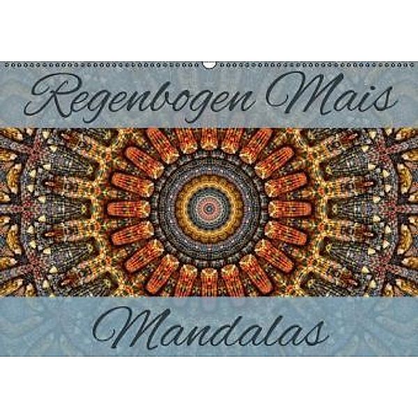 Regenbogen Mais Mandalas (Wandkalender 2015 DIN A2 quer), Martina Cross