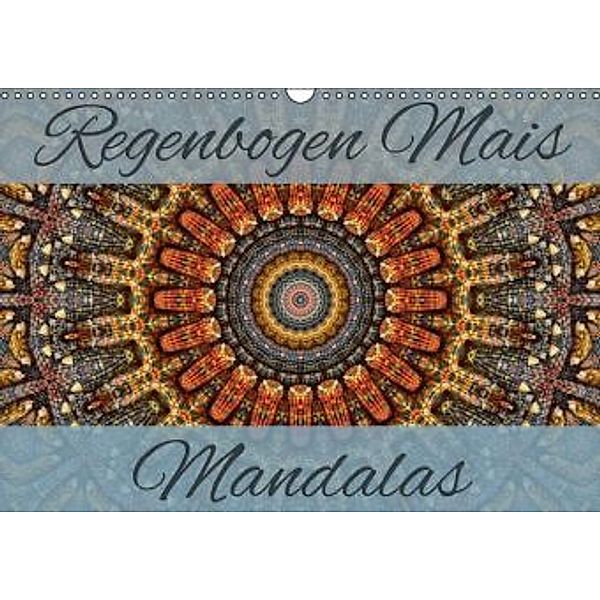 Regenbogen Mais Mandalas (Wandkalender 2015 DIN A3 quer), Martina Cross