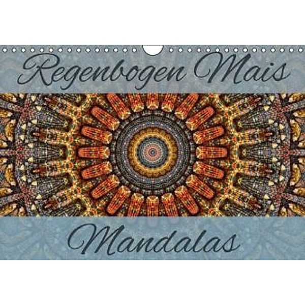 Regenbogen Mais Mandalas (Wandkalender 2015 DIN A4 quer), Martina Cross