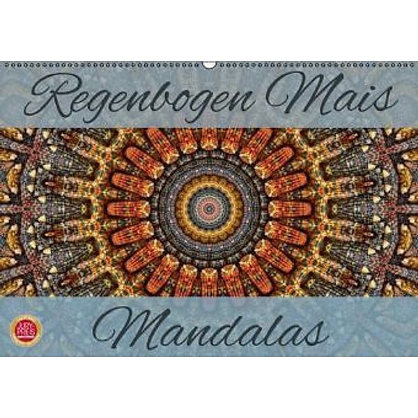 Regenbogen Mais Mandalas (Wandkalender 2016 DIN A2 quer), Martina Cross