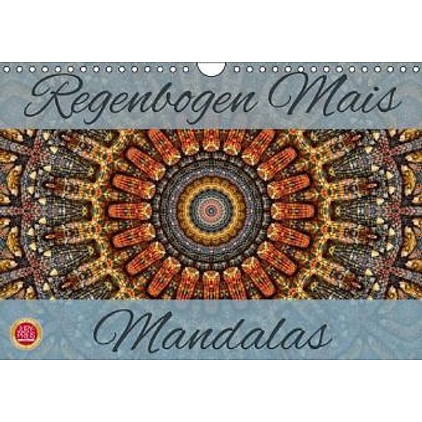 Regenbogen Mais Mandalas (Wandkalender 2016 DIN A4 quer), Martina Cross