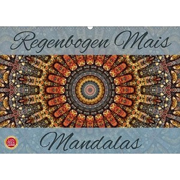 Regenbogen Mais Mandalas (Wandkalender 2020 DIN A2 quer), Martina Cross