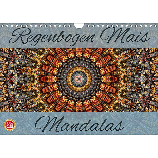 Regenbogen Mais Mandalas (Wandkalender 2020 DIN A4 quer), Martina Cross