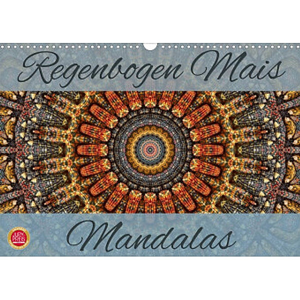 Regenbogen Mais Mandalas (Wandkalender 2022 DIN A3 quer), Martina Cross