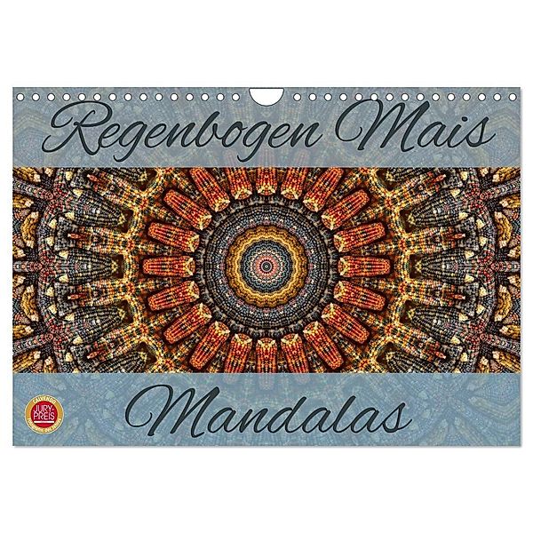 Regenbogen Mais Mandalas (Wandkalender 2025 DIN A4 quer), CALVENDO Monatskalender, Calvendo, Martina Cross