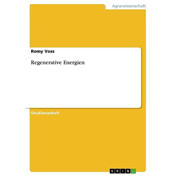 Regenerative Energien, Romy Voss