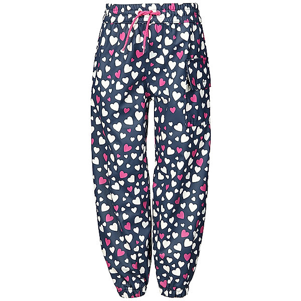 Hatley Regenhose COLOUR CHANGING – CONFETTI HEARTS in dunkelblau