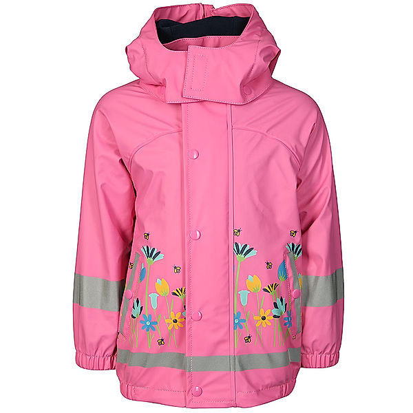 Sterntaler Regenjacke BLUMENWIESE mit Innenfleece in rosa