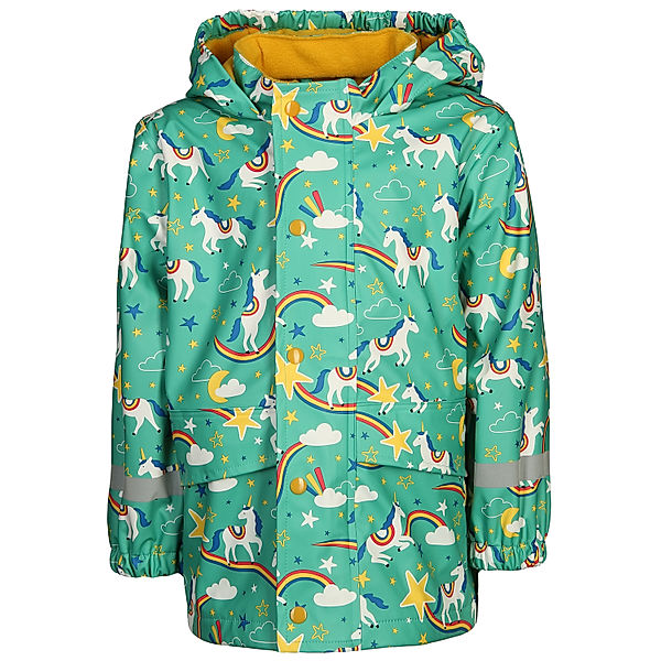 frugi Regenjacke PUDDLE BUSTER - COSMIC in grün