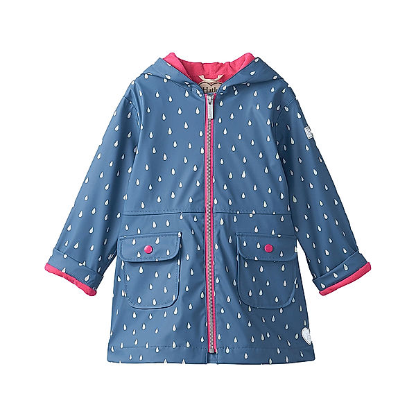 Hatley Regenjacke TINY DROPS COLOR CHANGE in blau