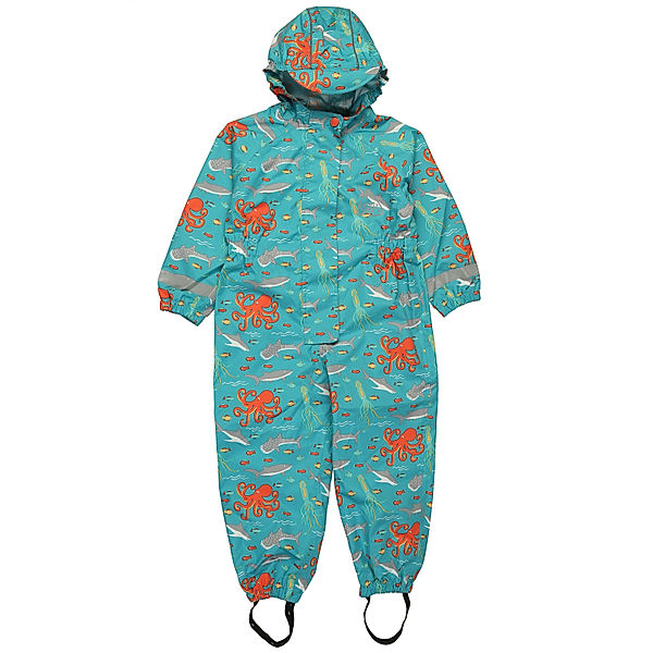 frugi Regenoverall RAIN OR SHINE - WHAT LIES BELOW in blau