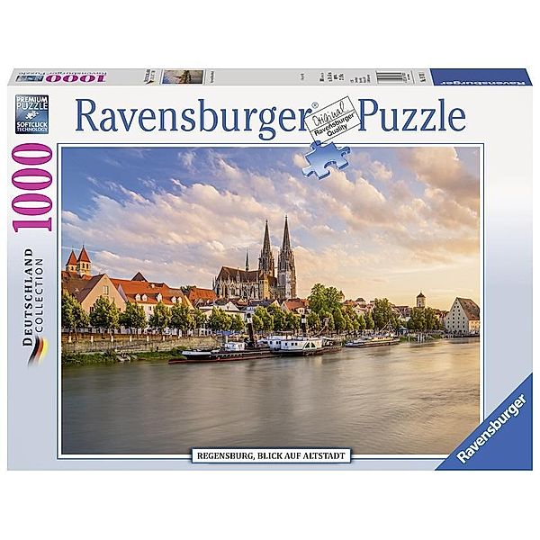 Regensburg, Blick auf die Altstadt. Puzzle 1008 Teile