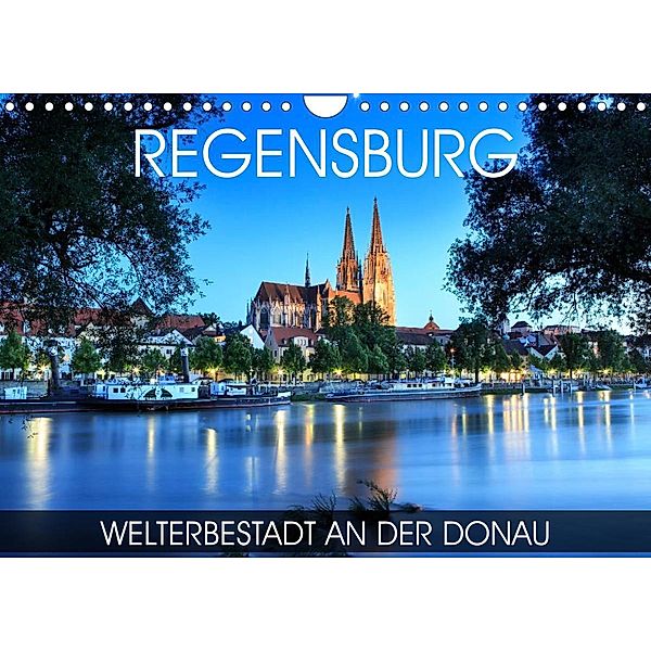 Regensburg - Welterbestadt an der Donau (Wandkalender 2023 DIN A4 quer), Val Thoermer