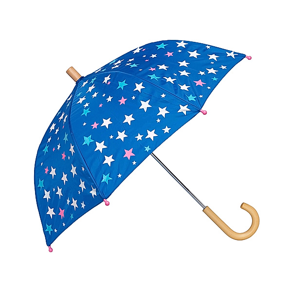 Hatley Regenschirm COLOUR CHANGING – GALACTIC STARS in blau