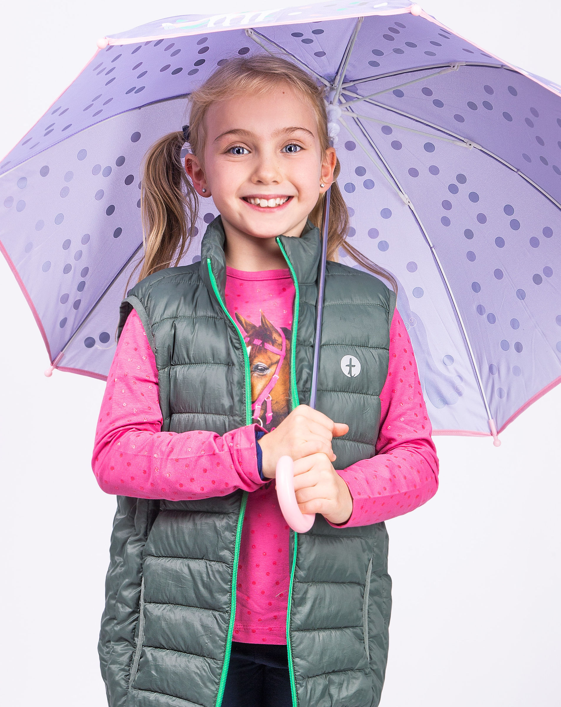 Regenschirm EINHORN reflektierend in lila kaufen