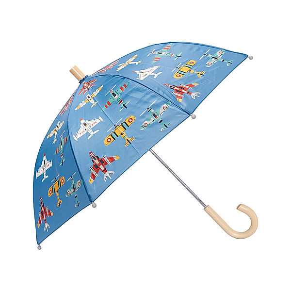 Hatley Regenschirm FLYING AIRCRAFTS in grey