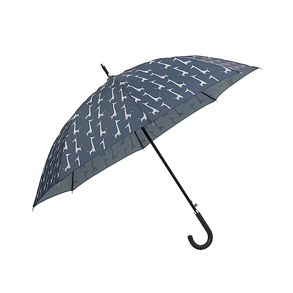 FRESK Regenschirm GIRAFFE in dunkelblau