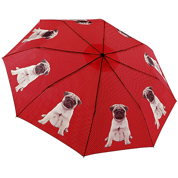 Regenschirm Mops, automatisch