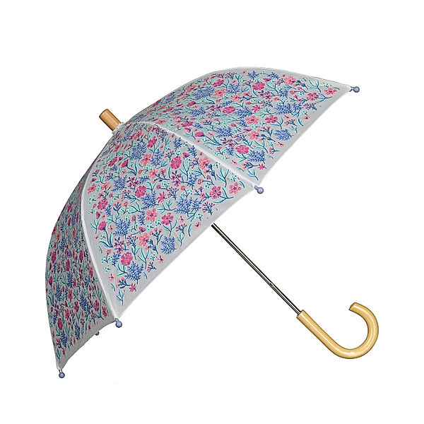 Hatley Regenschirm WILD FLOWERS in blau/weiss