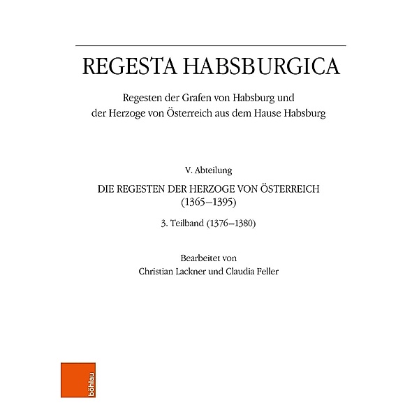 Regesta Habsburgica. Regesten der Grafen von Habsburg und de