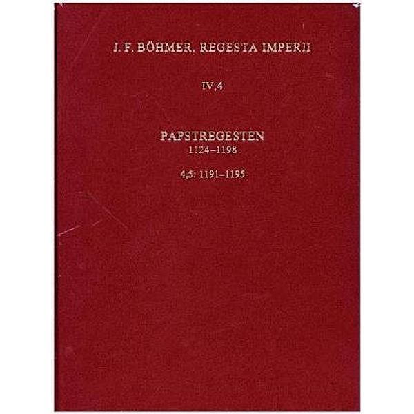 Regesta Imperii: Bd.4/5 Papstregesten 1191-1195