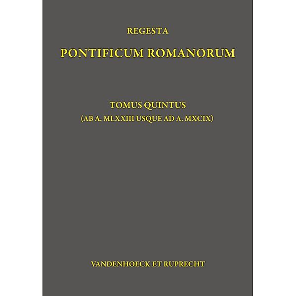 Regesta Pontificum Romanorum / Jaffé. Regesta Pontificum Romanorum, Philipp Jaffé