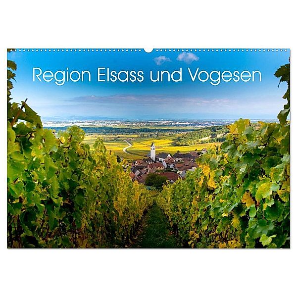 Region Elsass und Vogesen (Wandkalender 2024 DIN A2 quer), CALVENDO Monatskalender, Tanja Voigt