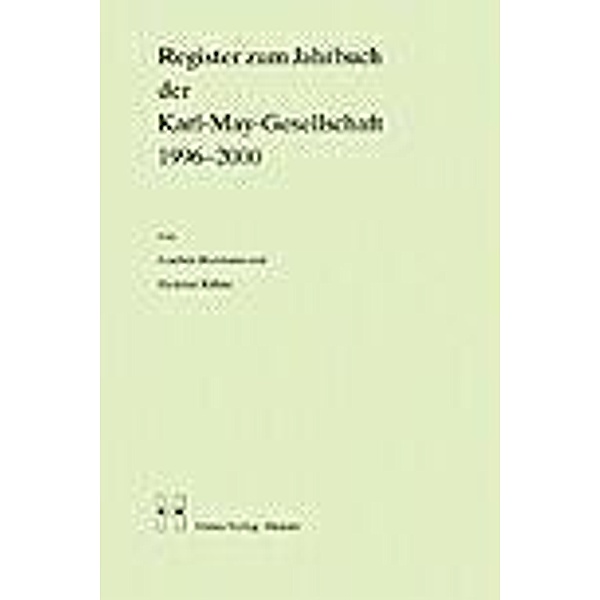 Register zum Jahrbuch der Karl-May-Gesellschaft 1996-2000