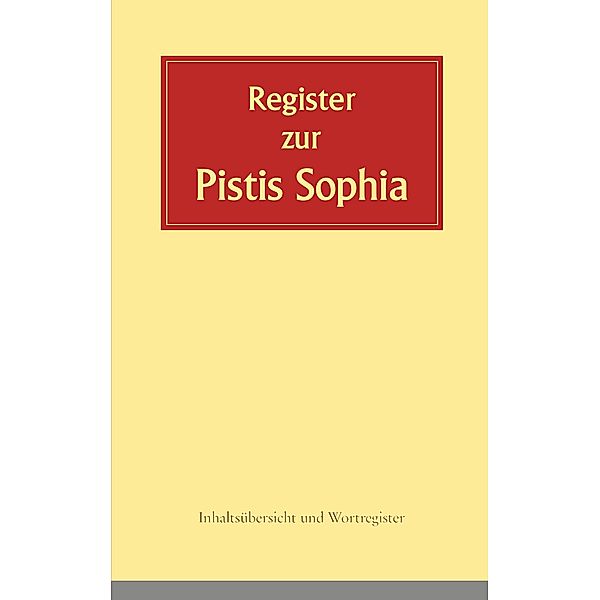 Register zur Pistis Sophia, Andreas Döhrer