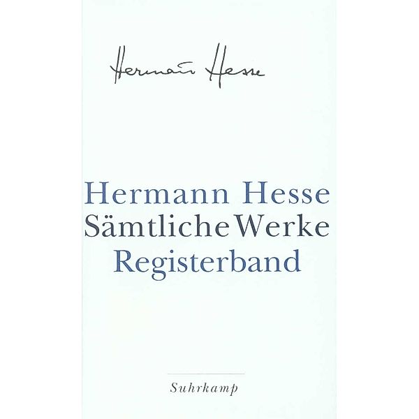 Registerband, Hermann Hesse