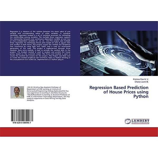 Regression Based Prediction of House Prices using Python, Krishna Rao N. V., Dhana Laxmi B.