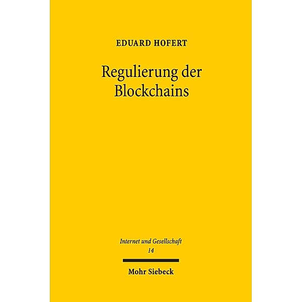 Regulierung der Blockchains, Eduard Hofert