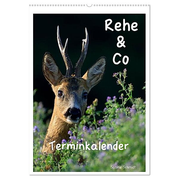 Rehe & Co / Planer (Wandkalender 2024 DIN A2 hoch), CALVENDO Monatskalender, Sabine Schmidt